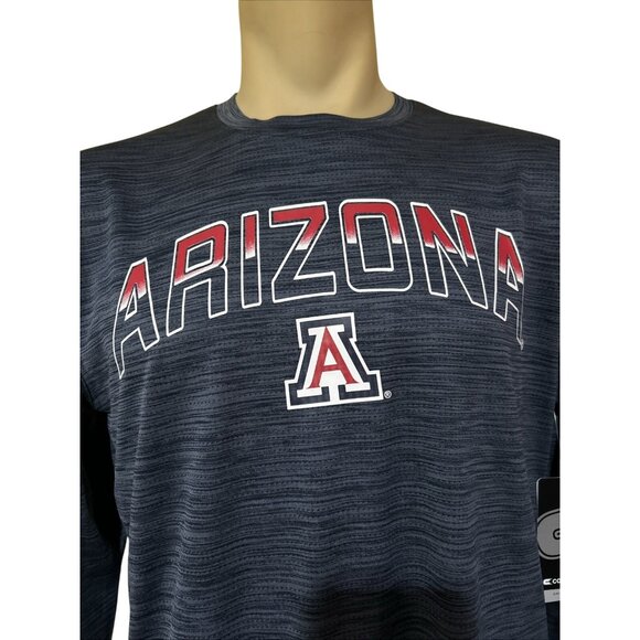 Arizona Wildcats Colosseum Long Sleeve Shirt Men's Blue Gray L New - Picture 2 of 9